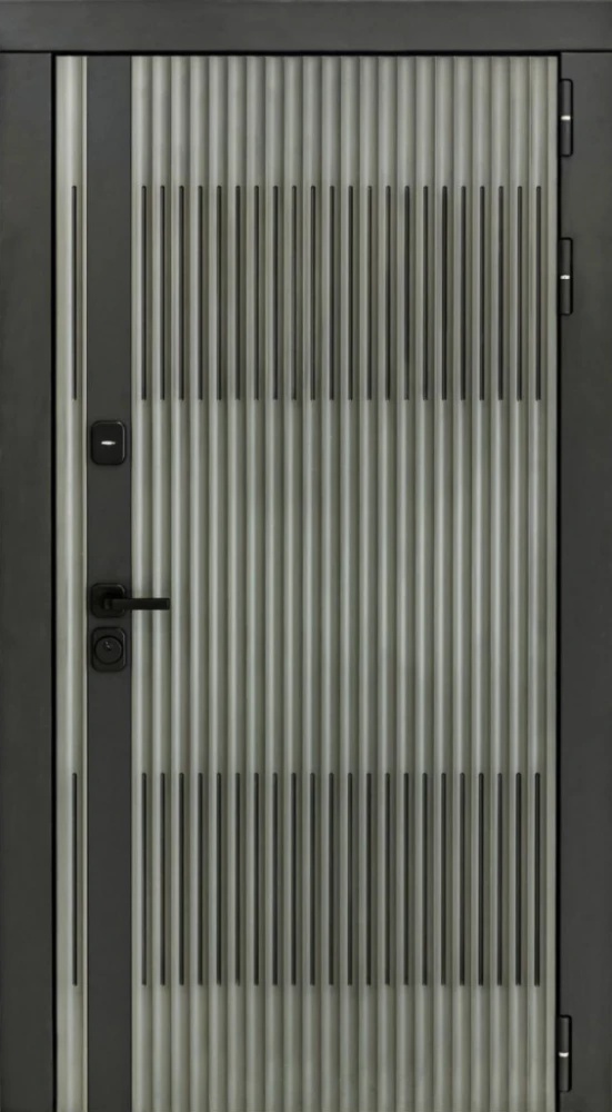 Входная дверь ДвериПРО Elfy ФЛ-259 (10мм, дуб с пилением) DPRO197955 внешняя сторона