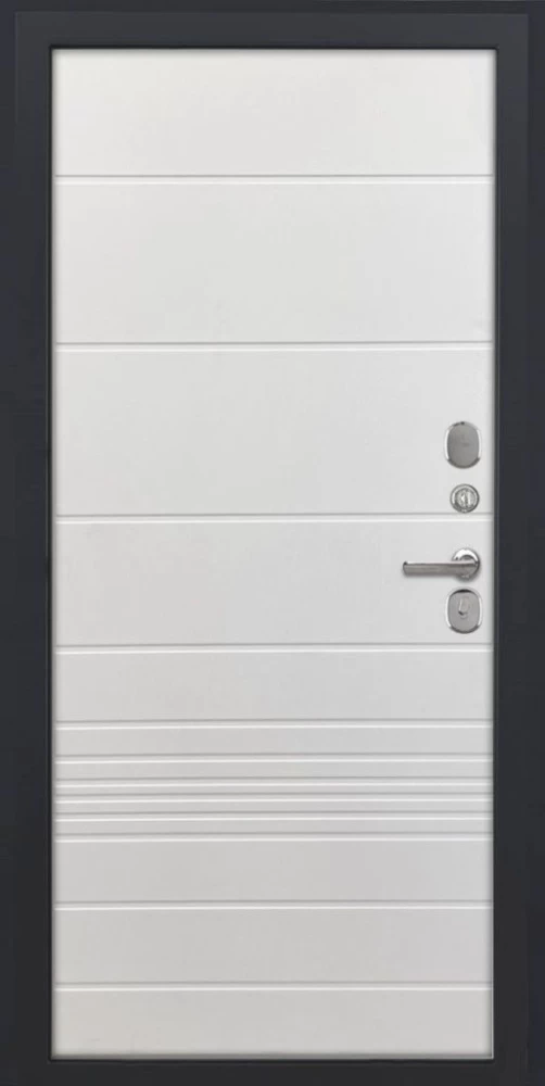 Входная дверь ДвериПРО L-Термо серебро ФЛ-700 (10мм, ясень белый) DPRO196550 внутренняя сторона