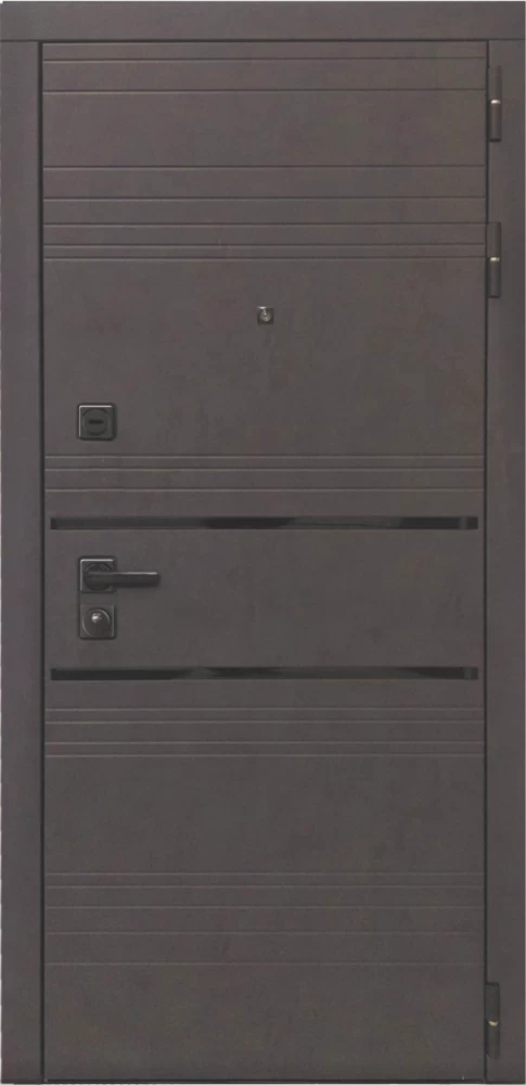 Входная дверь ДвериПРО L-43 L-5 (16мм, белая эмаль) DPRO195907 внешняя сторона