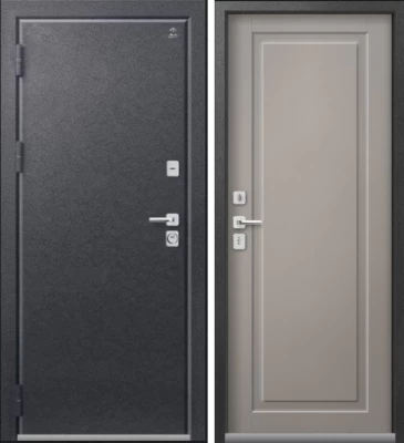 Дверь Термо-4 Антрацит Муар - Кашемир Грей