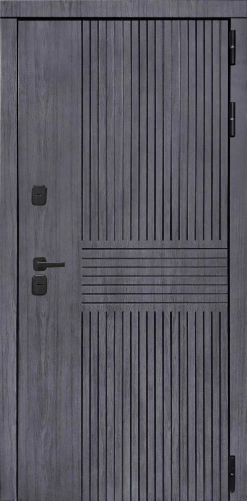 Входная дверь ДвериПРО Берген ФЛ-259 (10мм, дуб с пилением) DPRO195405 внешняя сторона