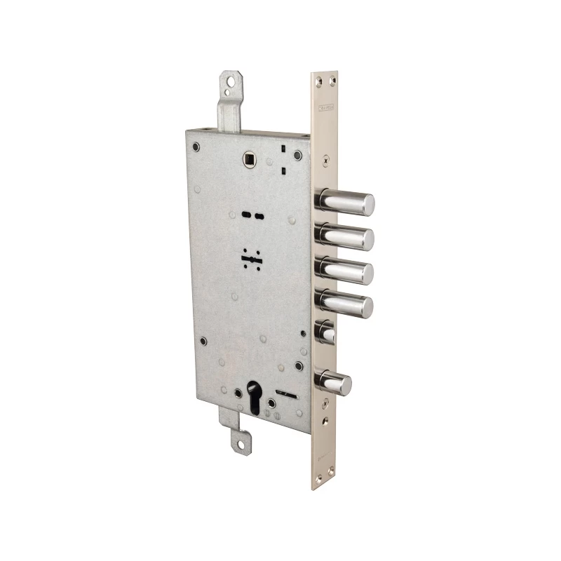 Фото Замок врезной двухсистемный 54.787, (без накладок) ключ 60 мм