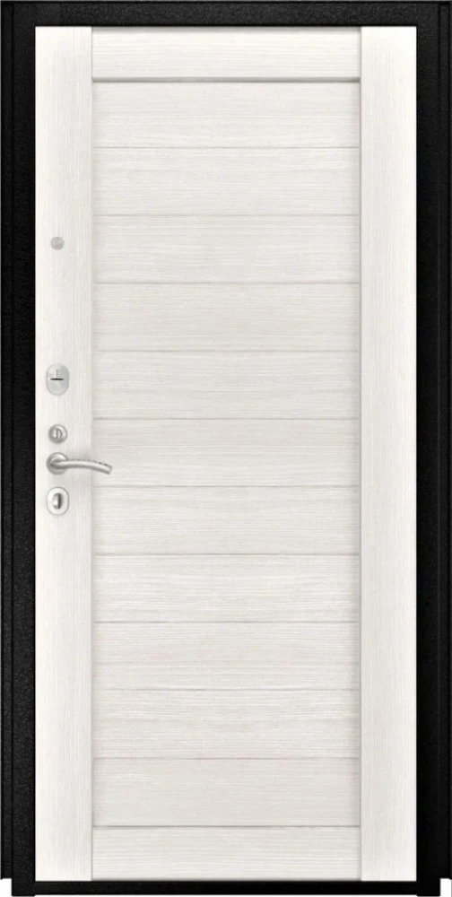 Входная дверь ДвериПРО Берген СБ-3 листв. бел. (21 беленый дуб) DPRO198380 внутренняя сторона