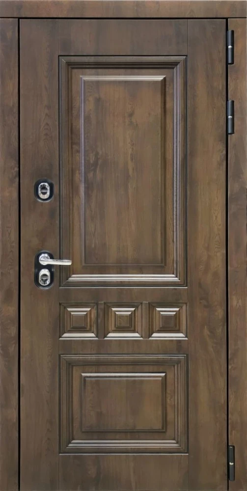 Входная дверь ДвериПРО Аура СБ-1 (ст. белое, 16мм, беленый дуб) DPRO198287 внешняя сторона