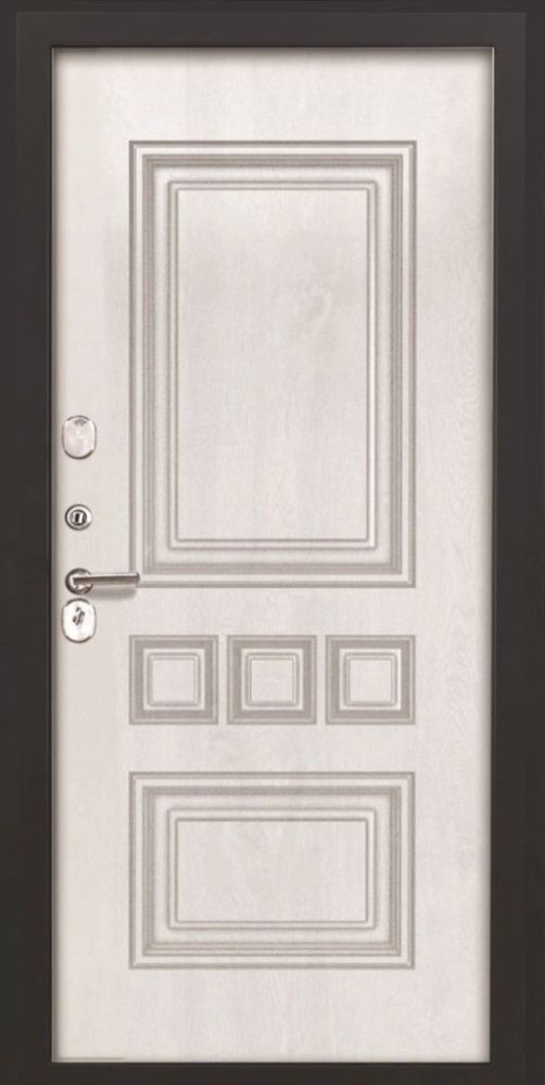 Входная дверь ДвериПРО L-3b фл-608 винорит white DPRO191050 внутренняя сторона