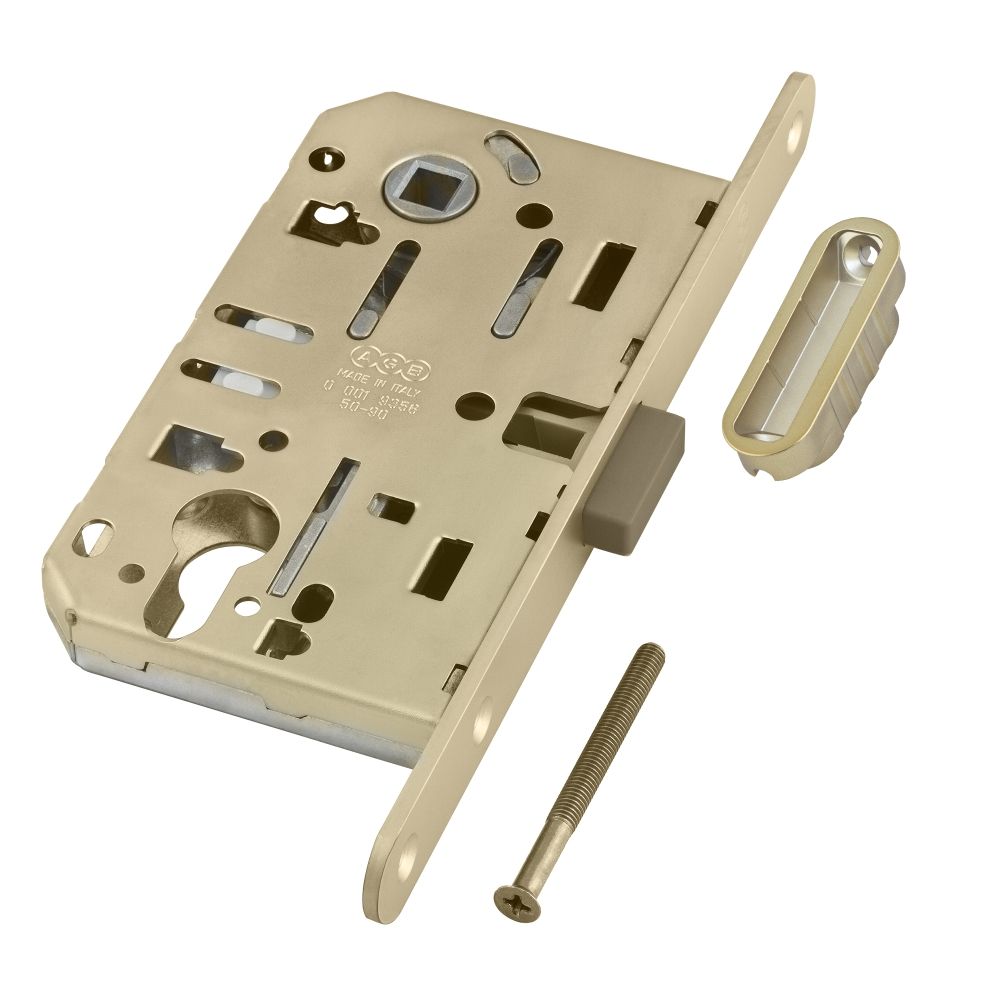 Фото B06103.50.23.640 Корпус врезного замка магнитный под цил. (мат.лат.) MEDIANA POLARIS с отв.пл.(скин)