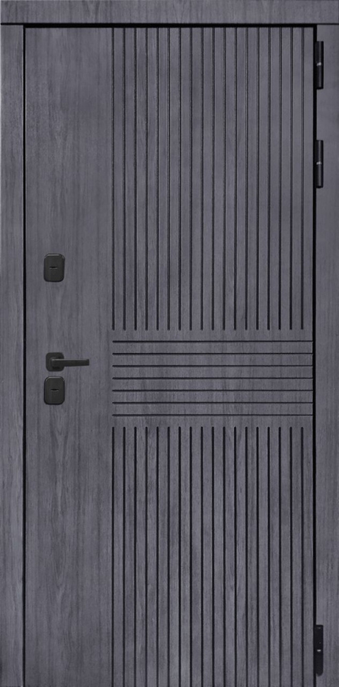 Входная дверь ДвериПРО Берген ФЛ-291 (Line, 10мм, белый софт) DPRO195421 внешняя сторона